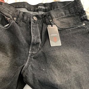 Indigo thirty jeans black straight cut